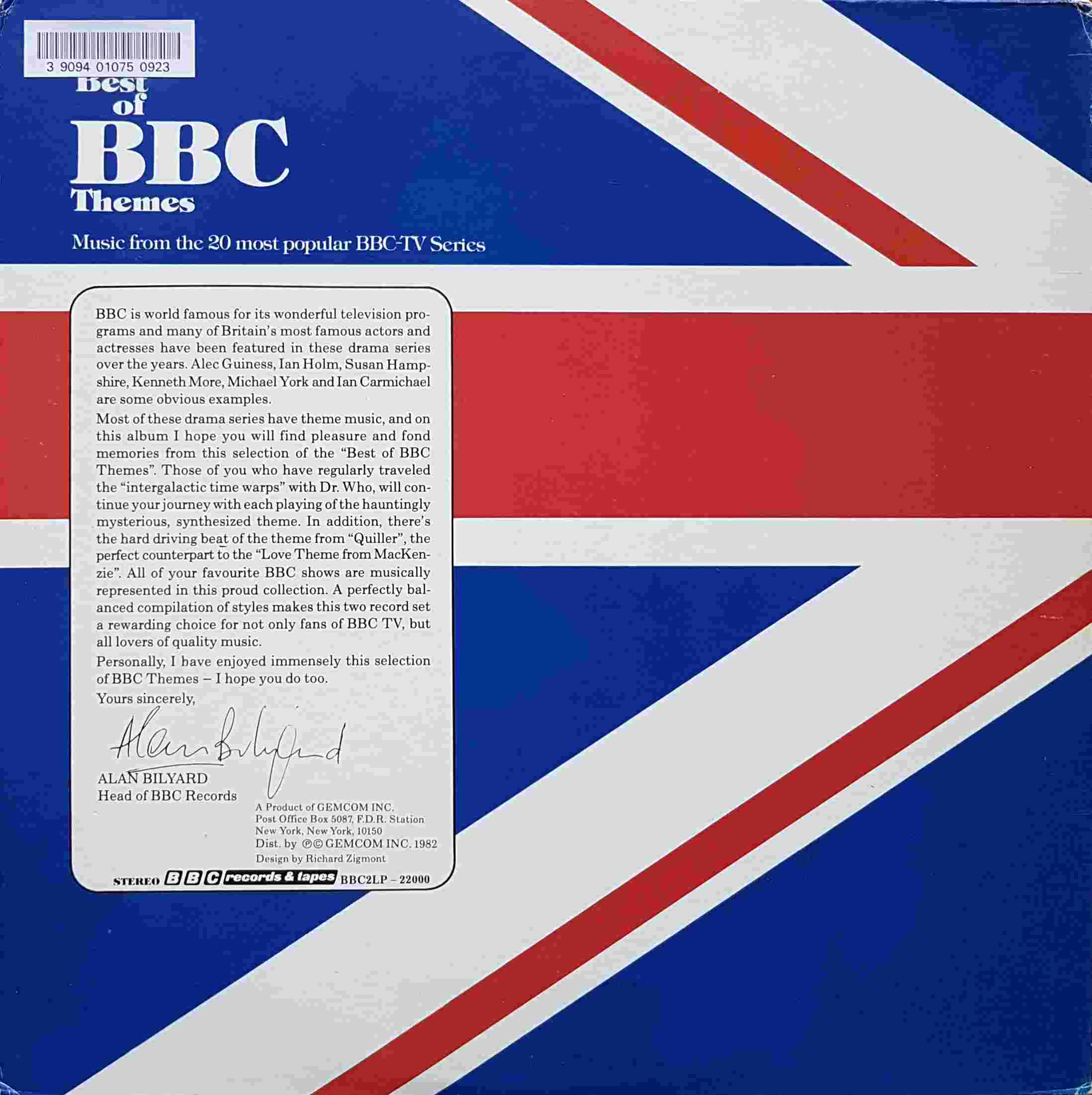 Picture of BBC2LP-22000 Music from the 20 most popular BBC TV series by artist Various from the BBC records and Tapes library